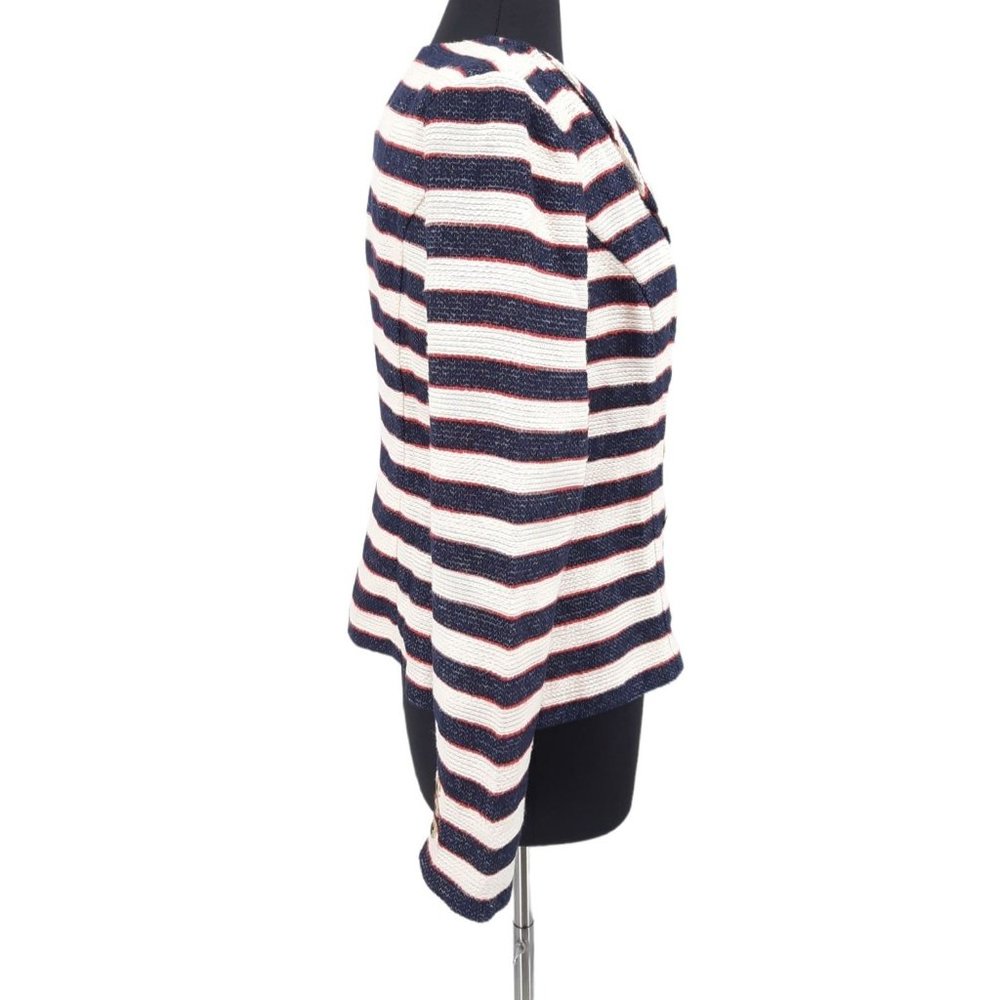 NEW CABI 5094 Cruise Jacket Nautical Stripe Double Breast Blazer 6 Tailored - Picture 6 of 12